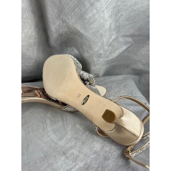 Badgley Mischka Women's Remi Heeled Sandal Size 9.5 Nude $235 - Picture 5 of 6